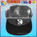 black &white washed tye dye 5 panel hat sport cap